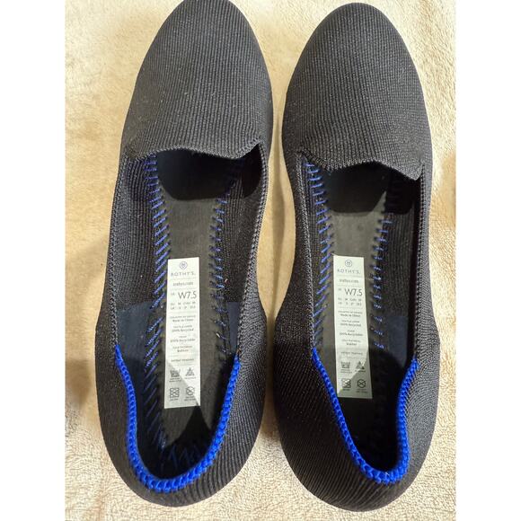 Rothy’s “ the loafer” black womens size 7.5 - Picture 3 of 7